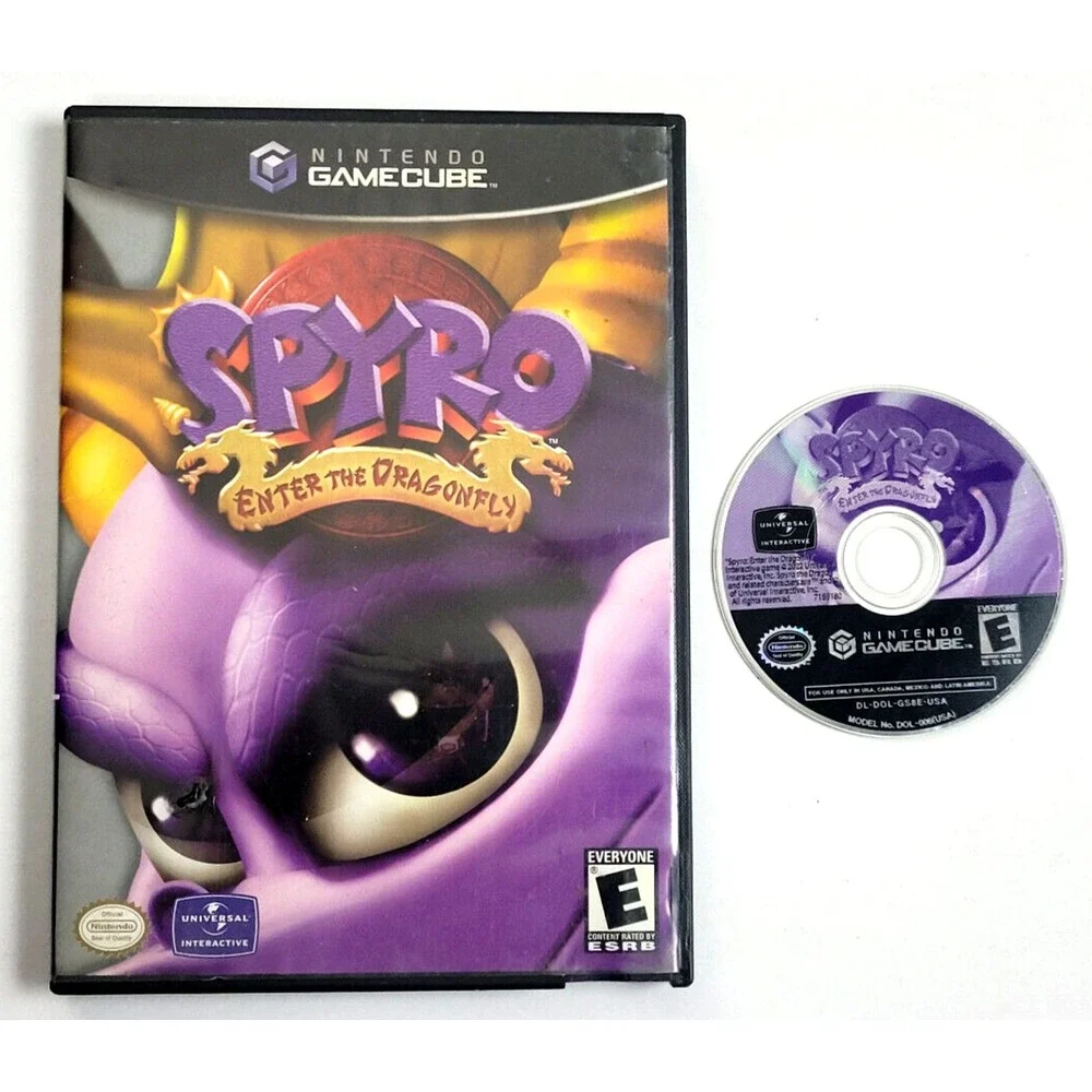 SPYRO: ENTER THE DRAGONFLY - GAMECUBE GAME - CASE & DISC ONLY‎